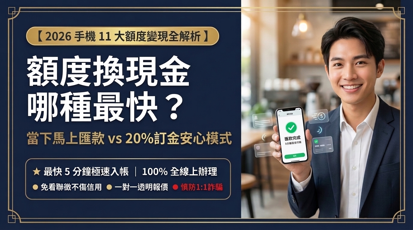 【手機額度換現金哪種最快？】電信小額、AFTEE、PI 拍錢包 vs 無卡分期：11 大平台撥款速度與流程全解析！