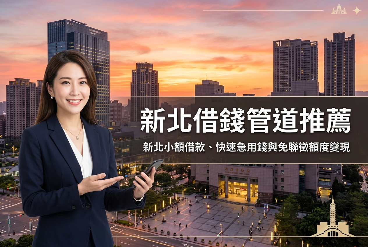 新北借錢管道推薦：2026 新北小額借款、快速急用錢與免聯徵額度變現安全首選